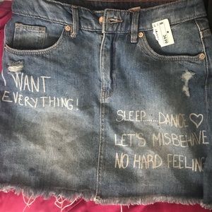 H&M mini denim skirt